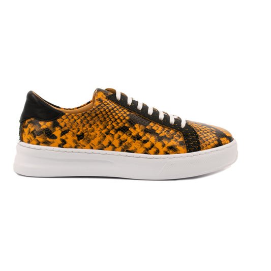 HCANSS SNAKE YELLOW LEATHER SNEAKER