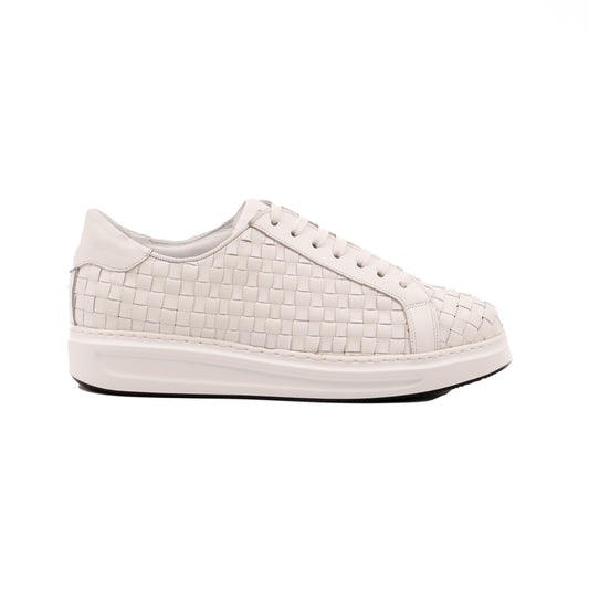 HCANSS WOVEN LEATHER SNEAKER