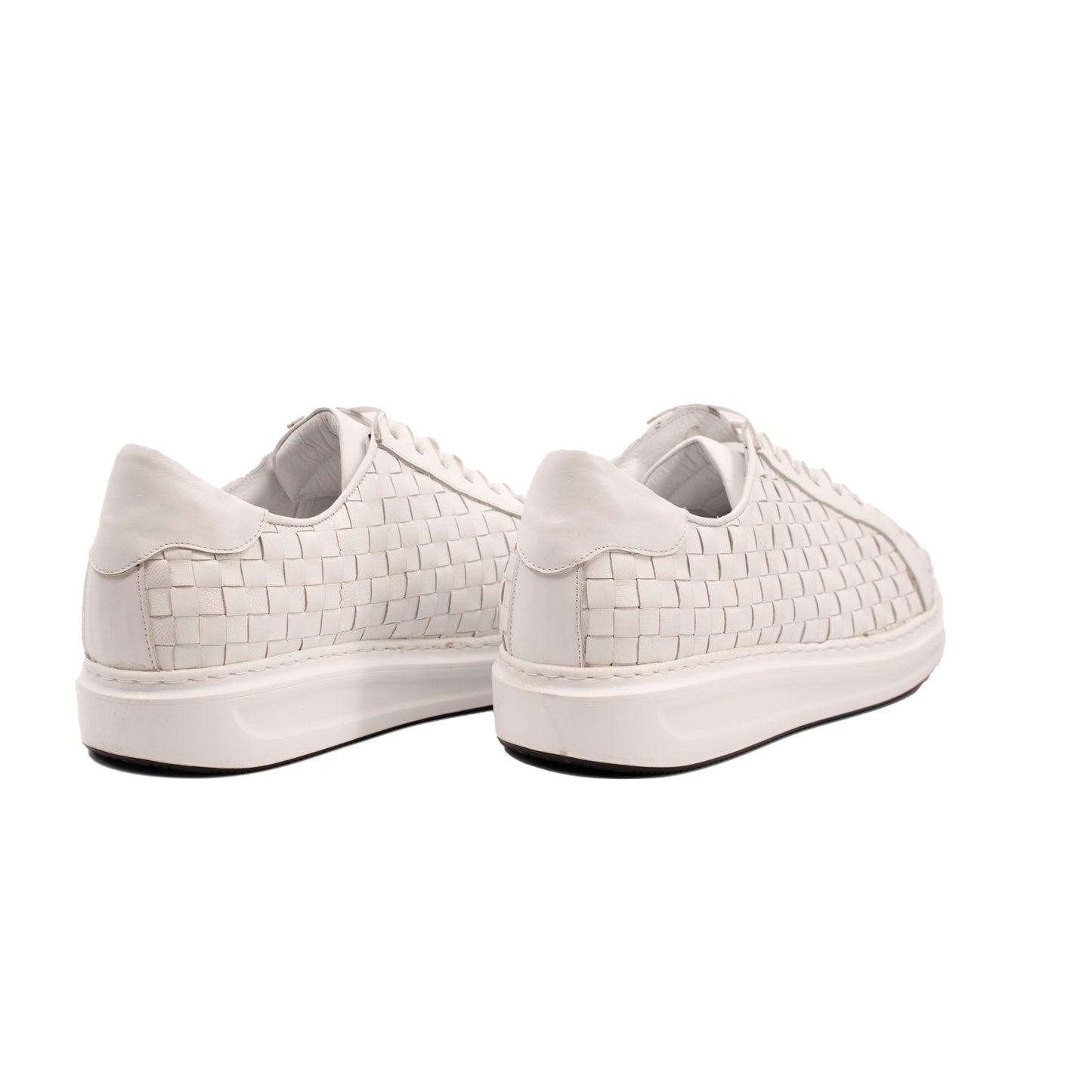 HCANSS WOVEN LEATHER SNEAKER