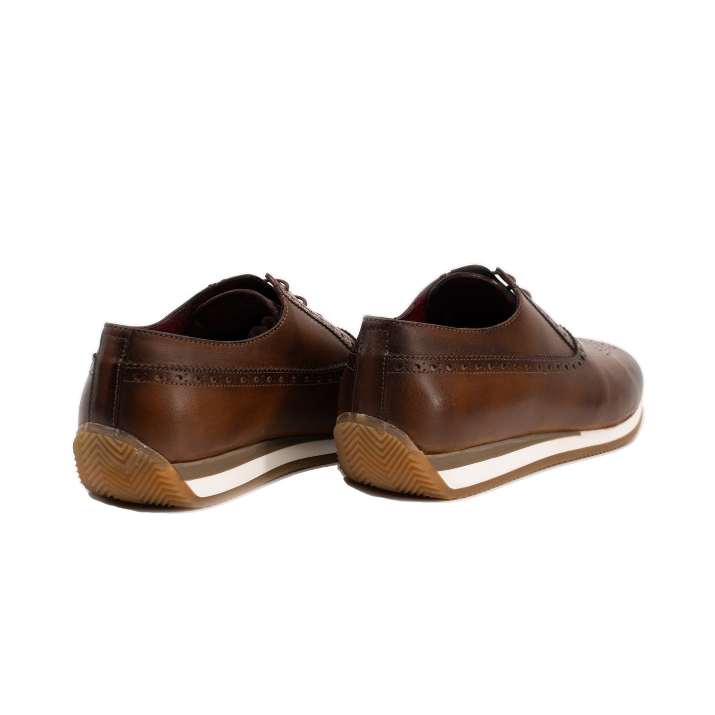 HCANSS BROWN ATHLETIC LEATHER SNEAKER