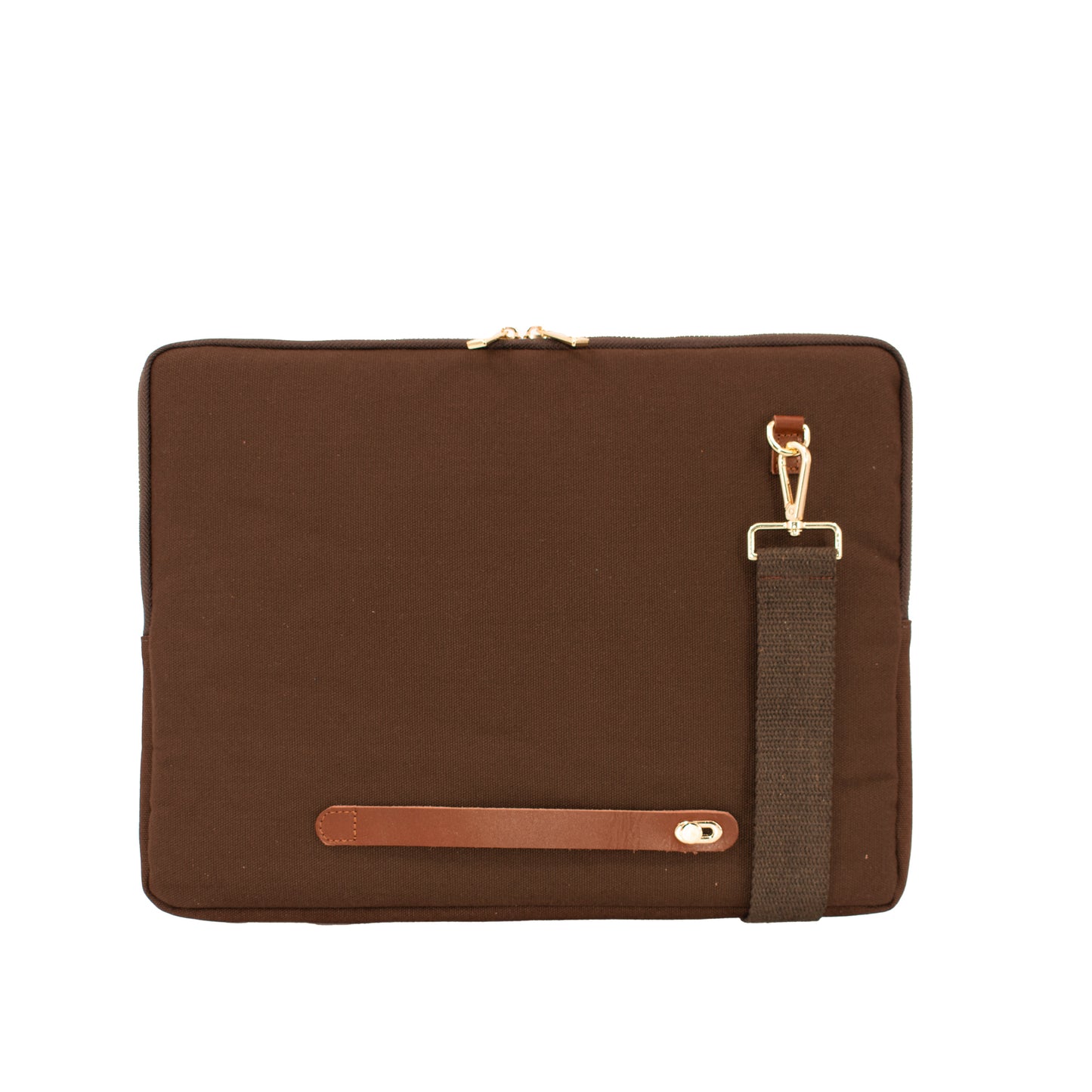 HCANSS BROWN CANVAS LAPTOP SLEEVE