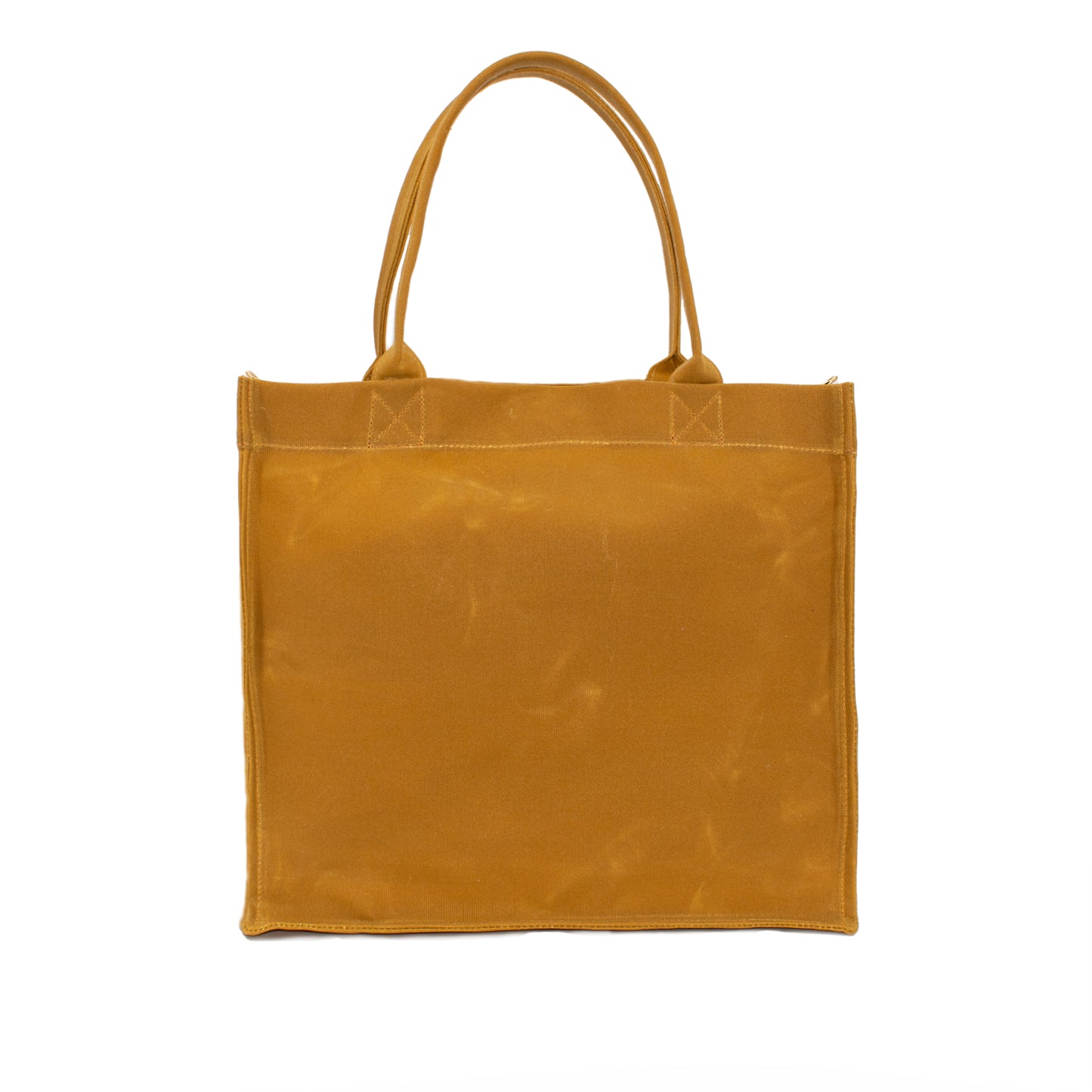 HCANSS WAXED CANVAS MUSTARD LARGE TOTE BAG