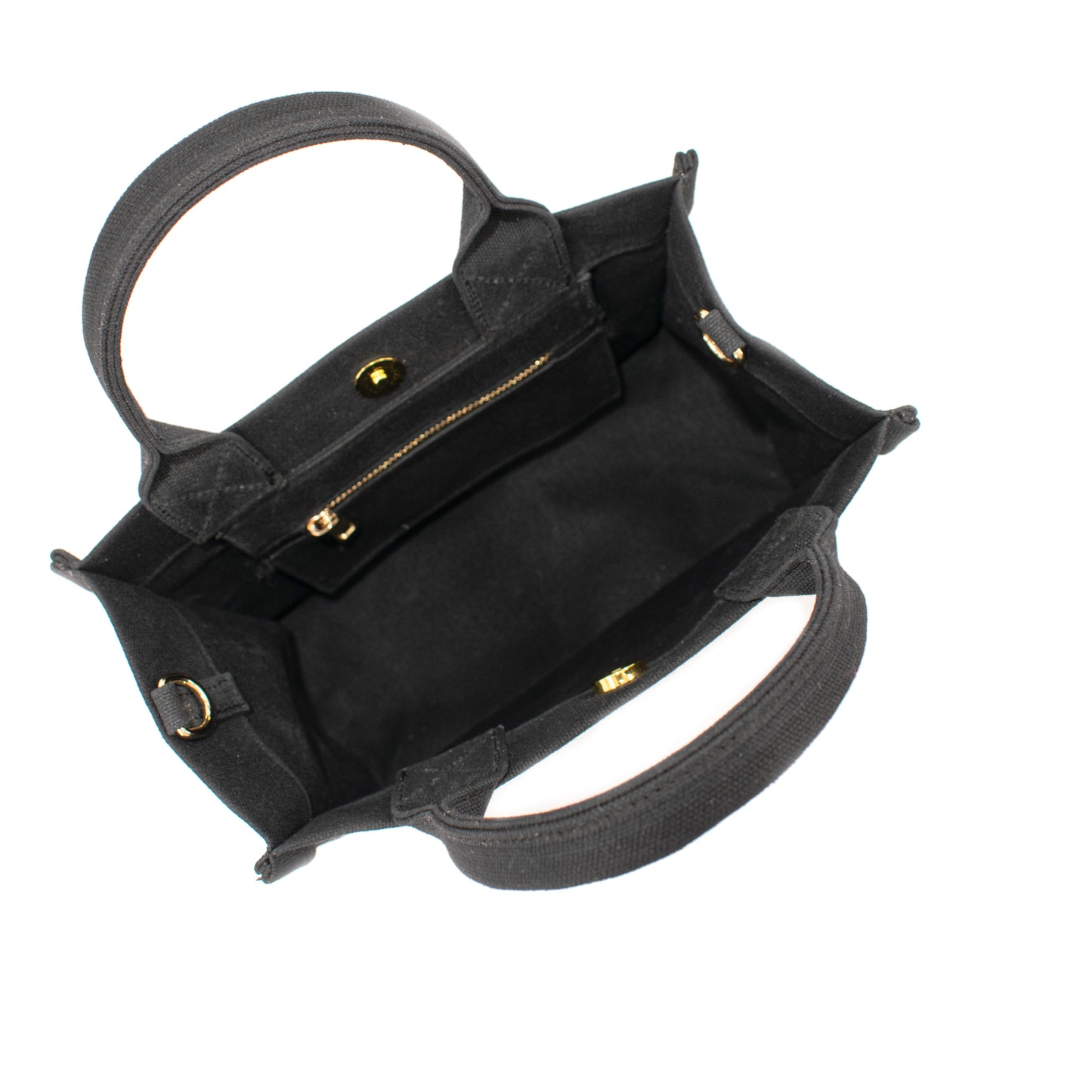 HCANSS WAXED CANVAS BLACK MINI TOTE BAG